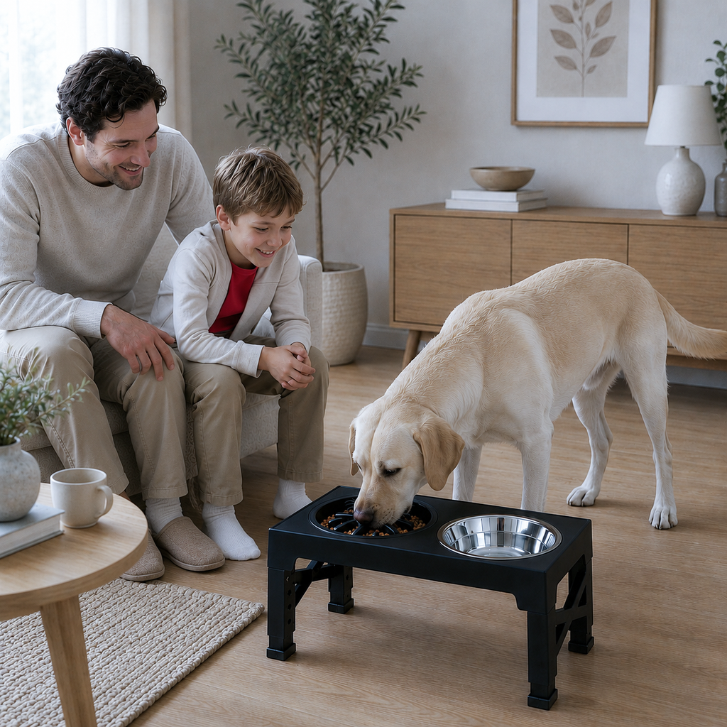 Elevated Pet Feeding Station