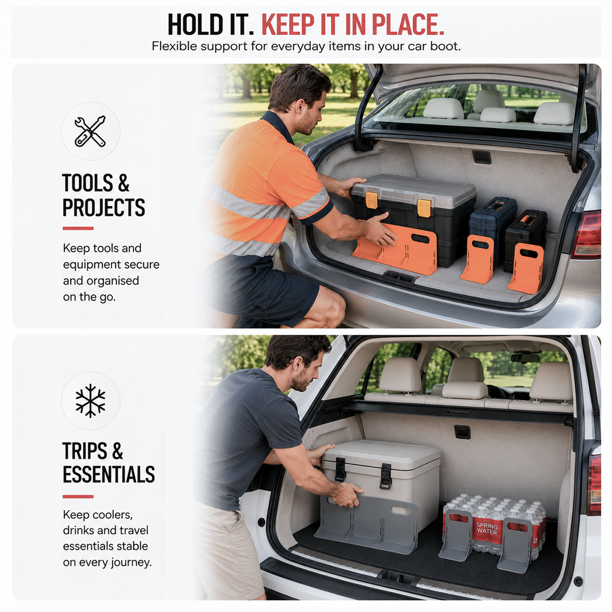 Car Boot Item Holder Set